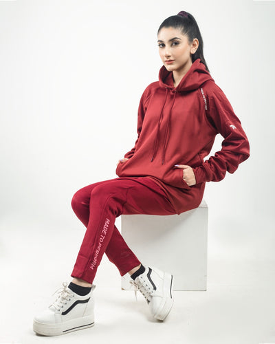 Red Unisex Hoodie.