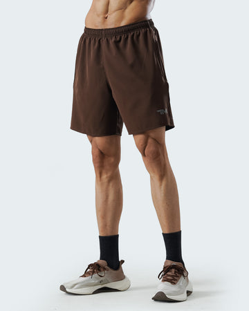Run-Tech Shorts Mocca-Brown.