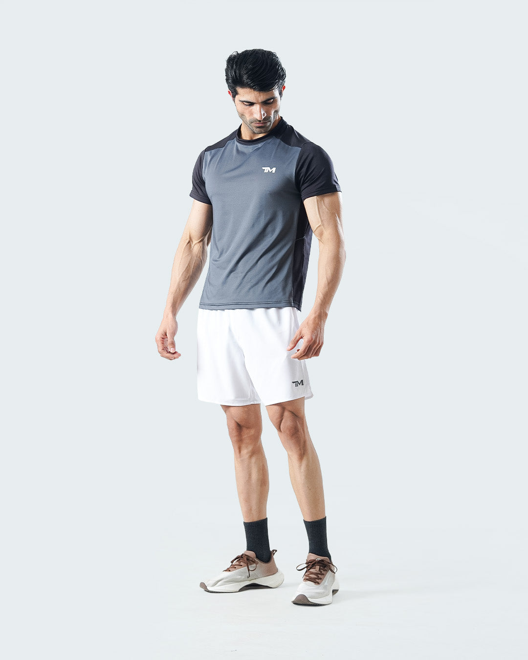 Run-Tech Shorts Pure white.