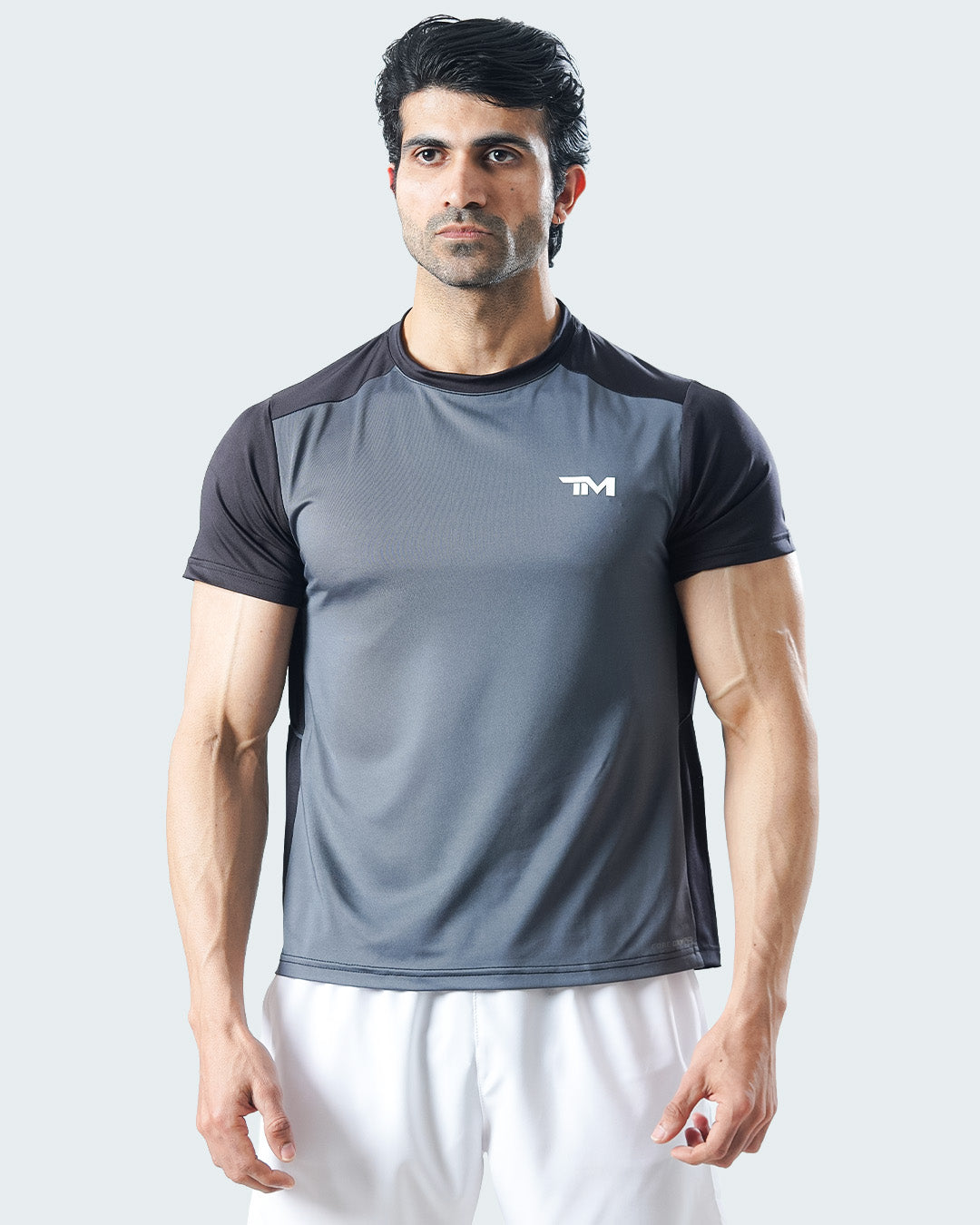 CORE-DRY SHIRT GREY & BLACK