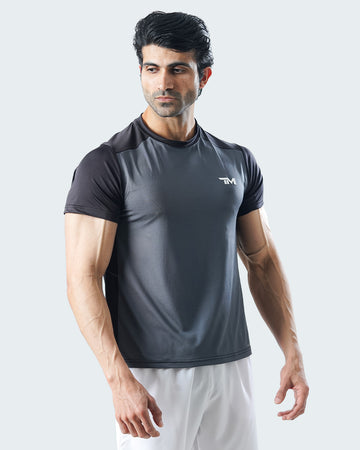 CORE-DRY SHIRT GREY & BLACK