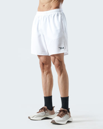 Run-Tech Shorts Pure white.