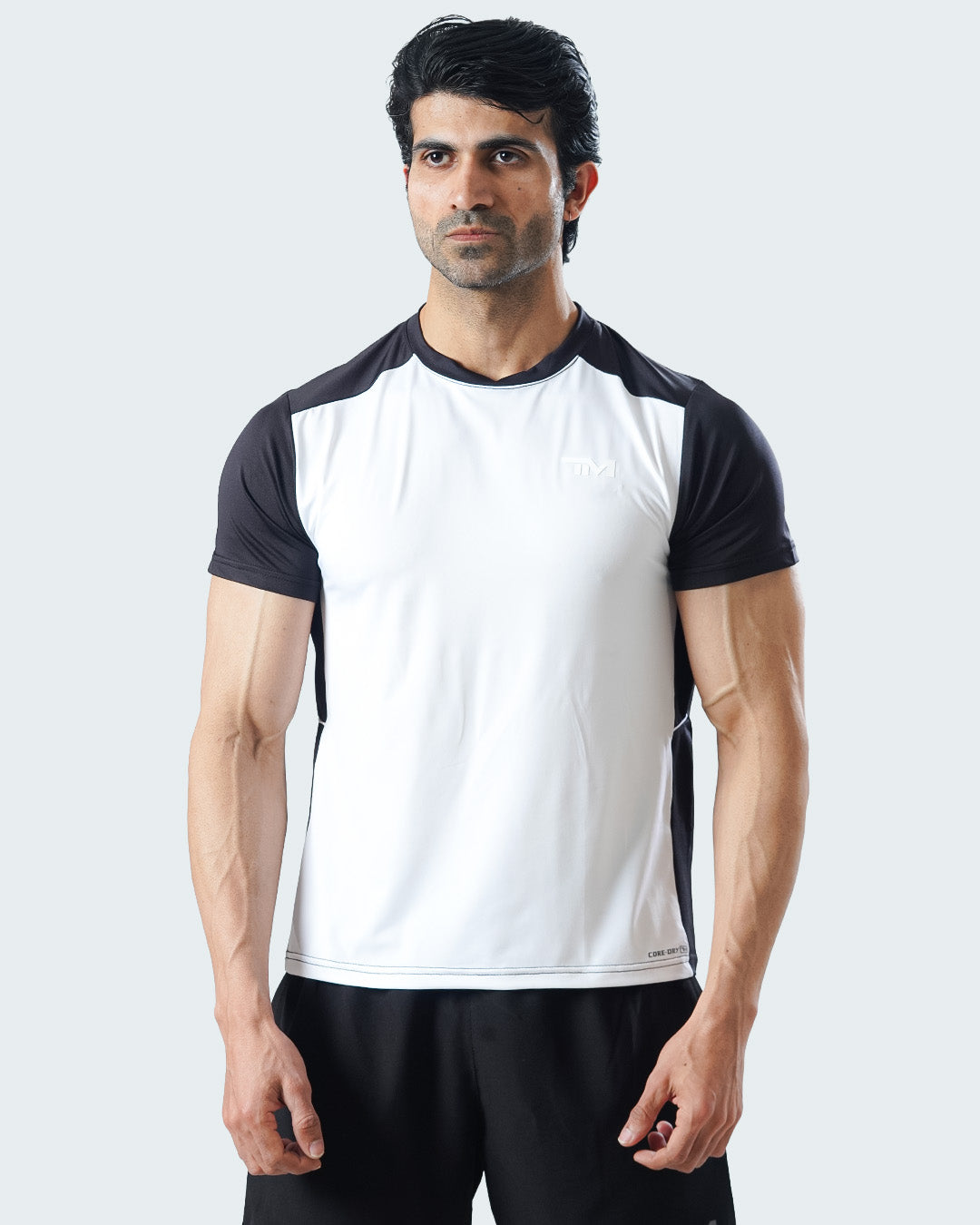 CORE-DRY SHIRT BLACK & WHITE