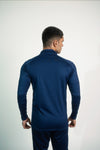 Contrast compression shirt blue and white