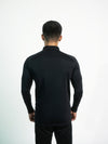 Contrast compression shirt black and maroon