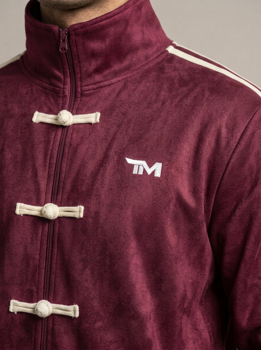 Knot Loop Jacket - Maroon
