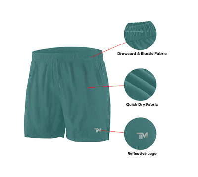 sea green robust shorts