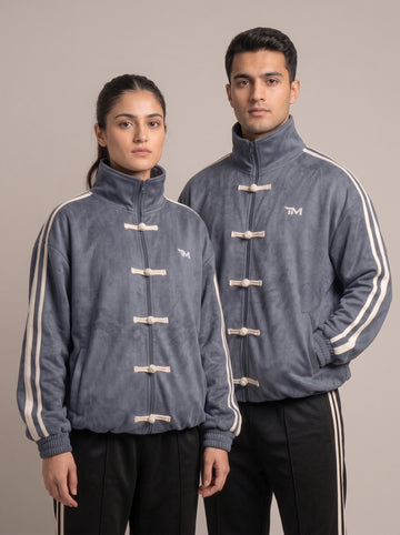 Knot Loop Jacket - Grey