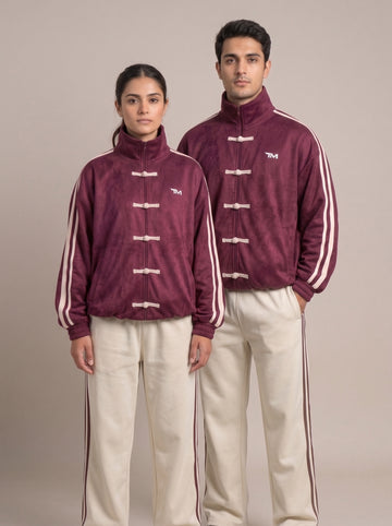 Knot Loop Jacket - Maroon