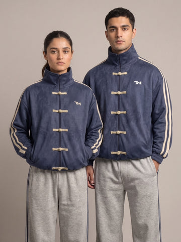 Knot Loop Jacket - Navy Blue