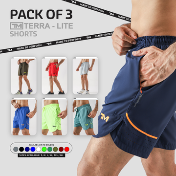 PACK OF 3 TERRA-LITE SHORTS