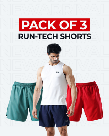 PACK OF 3 RUN-TECH SHORTS