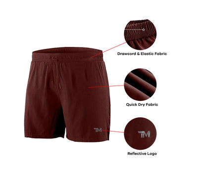 Deep Red Robust shorts