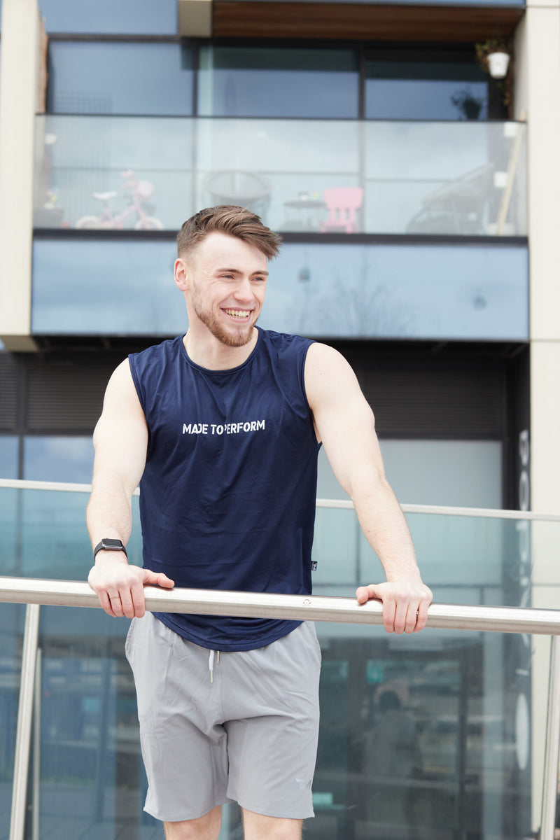 COBALT BLUE SWIFT SLEEVELESS